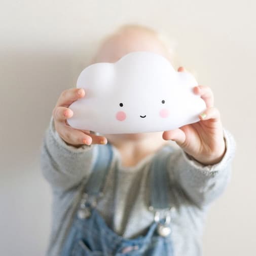 A Little Lovely Company - Petite veilleuse nuage blanc (16 cm)