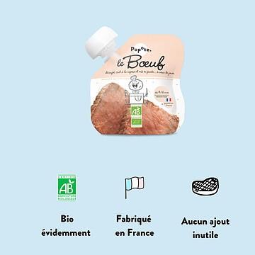 Popote - Gourde Repas Bio Boeuf - 60 g