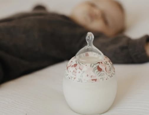 Élhée - Biberon silicone 150ml Liberty Mimosa Pink - Rose