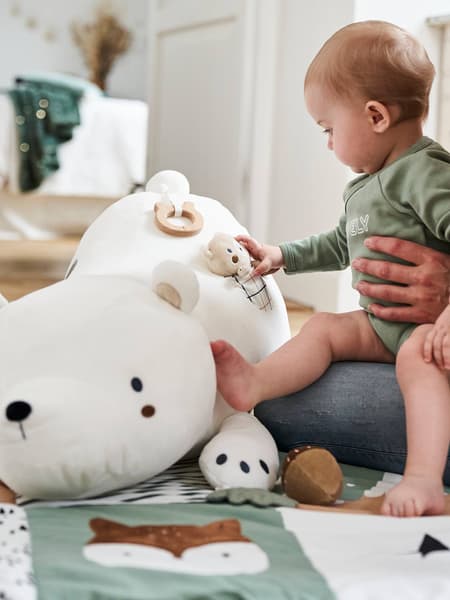 Vertbaudet - Grande peluche d'activités GREEN FOREST multicolore