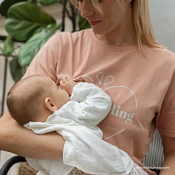 You&Milk - T-shirt d'Allaitement Breastfeeling Biscuit - XS