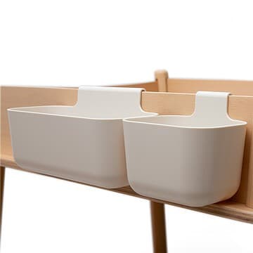 Charlie Crane - Lot de 2 Paniers de Rangement PAGO - Blanc