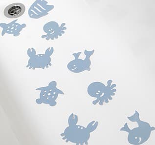 Dreambaby - Lot de 10 Stickers Antidérapants Thermosensibles - Bleu