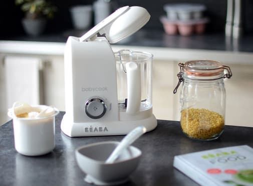 Béaba - Robot cuiseur Babycook® Solo Blanc/Argent