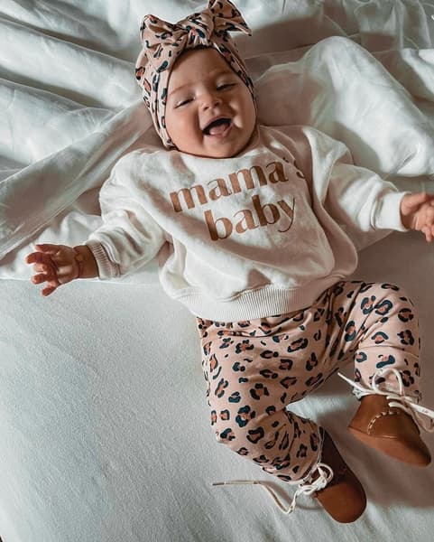 Mellipou - Legging bébé, motif léopard - Baker