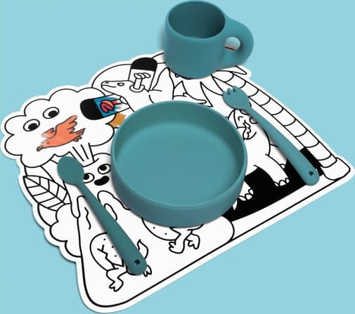 Omy - Omy - Set de table magique à colorier