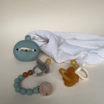 HEVEA - Attache Tétine - Moss Green