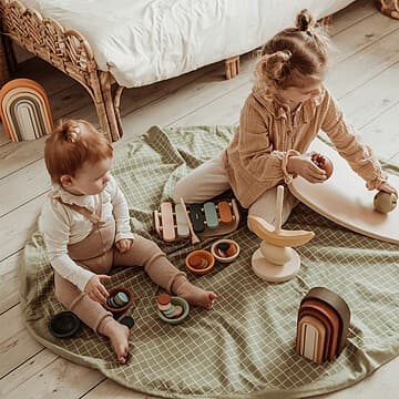 Play&Go - Sac à Jouets - Grid Green