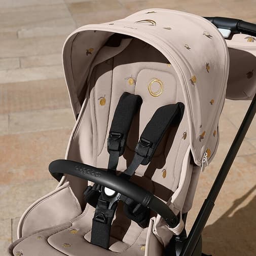 Bugaboo - Poussette Citadine Complète Dragonfly Châssis Noir Bugaboo x Konges Sløjd - Desert Taupe