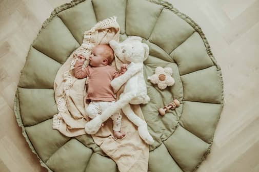 Play & Go - organic babymat & cocoon-meadow green