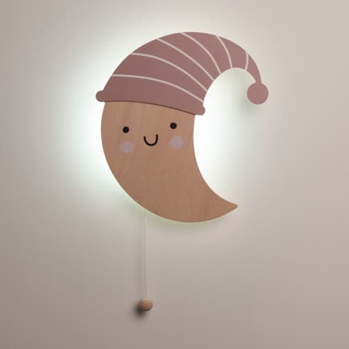 Baby's Only - Applique murale en bois Heaven Lune