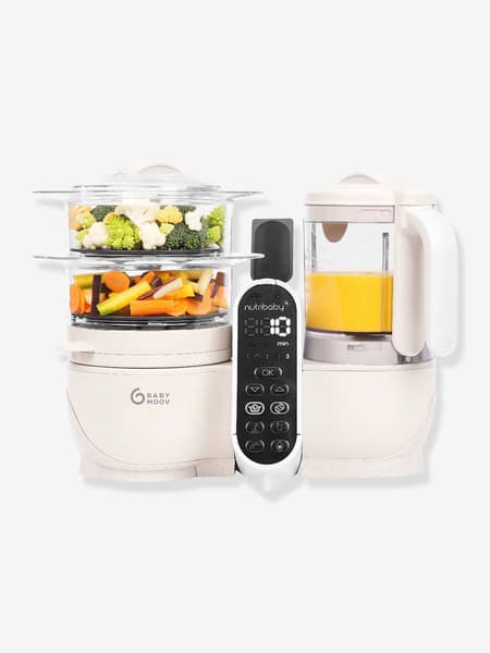 Babymoov - Robot multifonction Nutribaby+ Préparateur culinaire cuiseur et mixeur beige