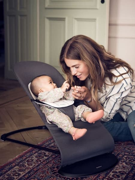 BabyBjörn - Transat Balance Soft - Gris foncé/Gris / Tissé/Jersey / Noir