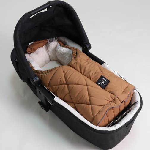 Kaiser - Chancelière évolutive Moony 2 en 1 en polaire Sherpa camel (0-24 mois)