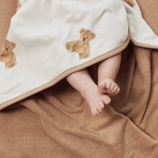 Jollein - Cape de bain ours Teddy Bear (75 x 75 cm)