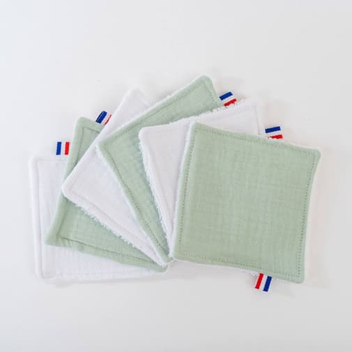 Papate - Lingettes Lavables En Coton Bio Vert