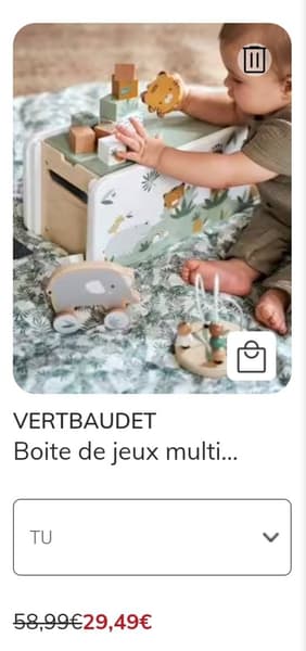 cagnotte minipouce - Boîte de jeux multi activités