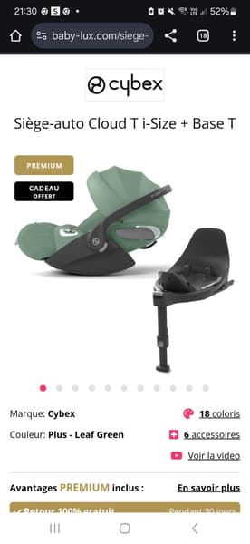 cagnotte minipouce - Maxi cosy + base isofix