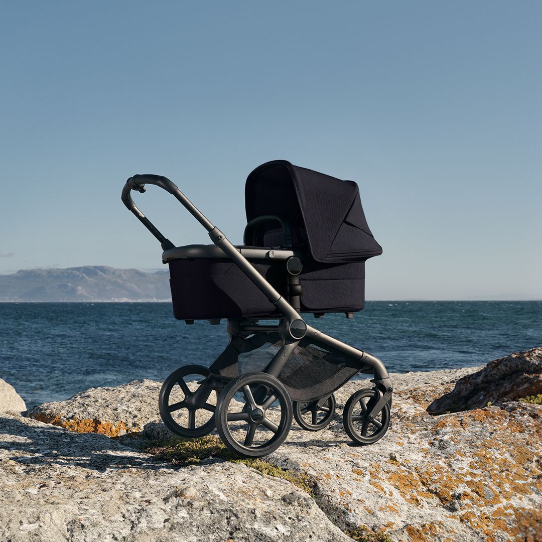 Poussette Citadine Fox5 Renew Complète Châssis Noir - Noir Prestige (Bugaboo) - Image 1