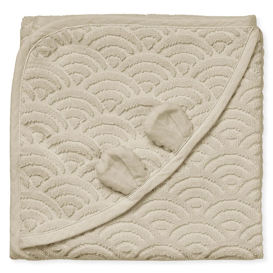 Cape de bain ours amande (80 x 80 cm) (Cam Cam Copenhagen) - Image 2