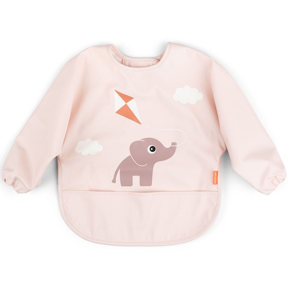 Bavoir à manches avec poche Playground rose (Done by deer) - Couverture