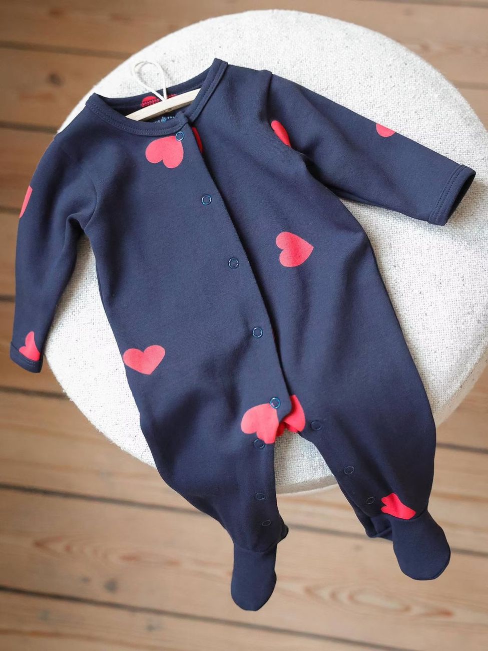 Pyjama bébé mon coeur marine (Envie De Fraise) - Couverture
