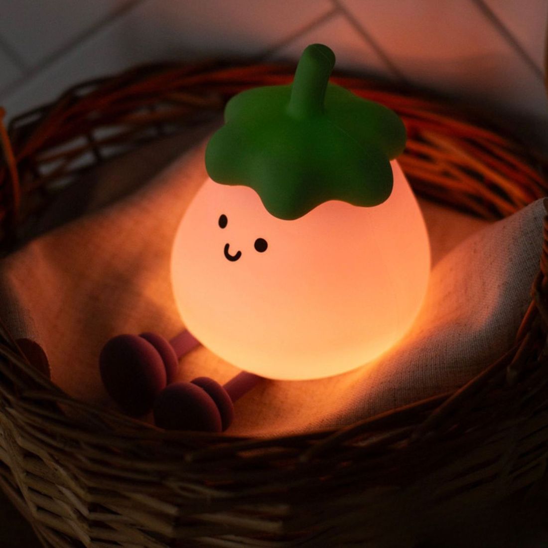 Veilleuse rechargeable Aubergine (mary's) - Image 4