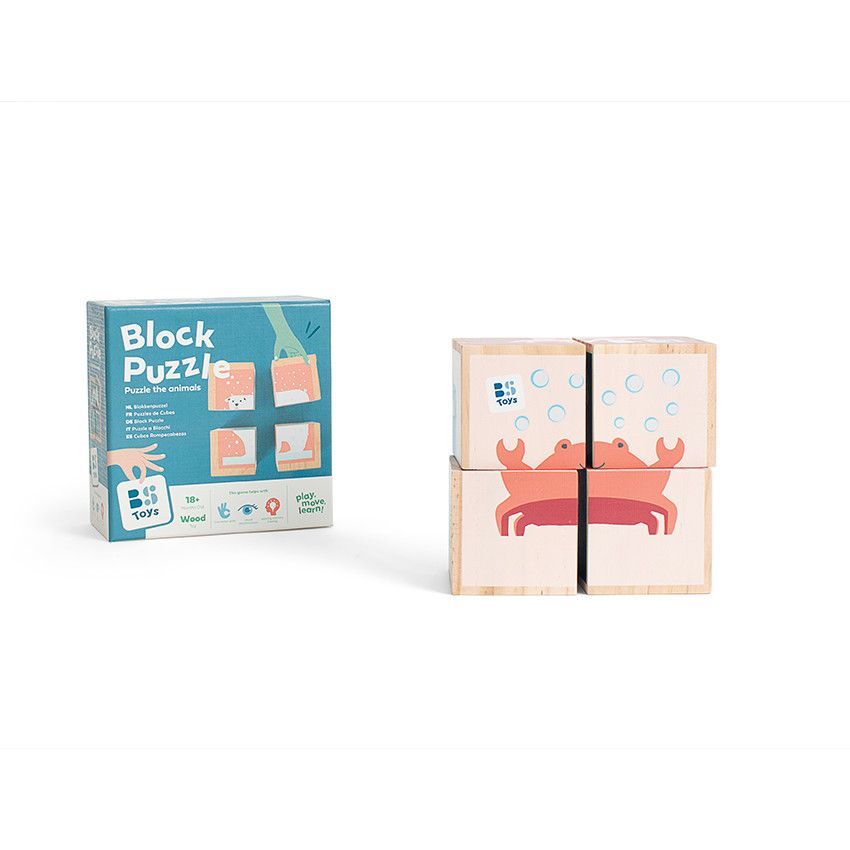 Puzzle de blocs arctiques - Beige (BS Toys) - Image 1