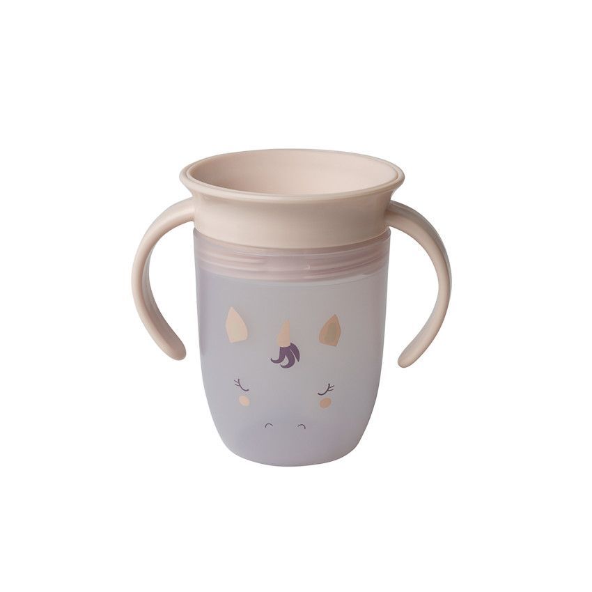 tasse d'apprentissage 360° antifuite Licorne beige - Beige (Prémaman) - Image 1