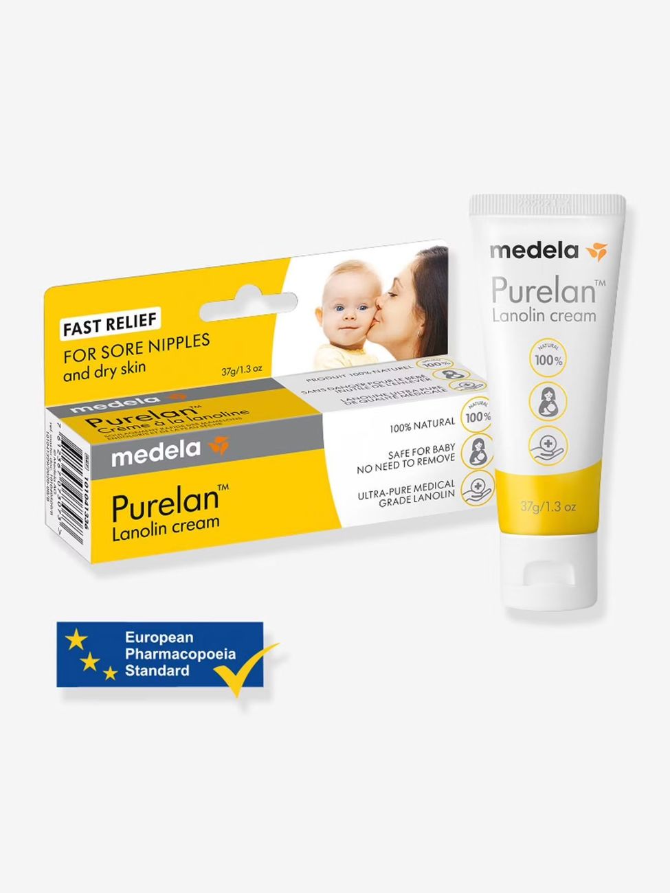 Crème hydratante Purelan 100 , tube de 37 g blanc (Medela) - Image 2