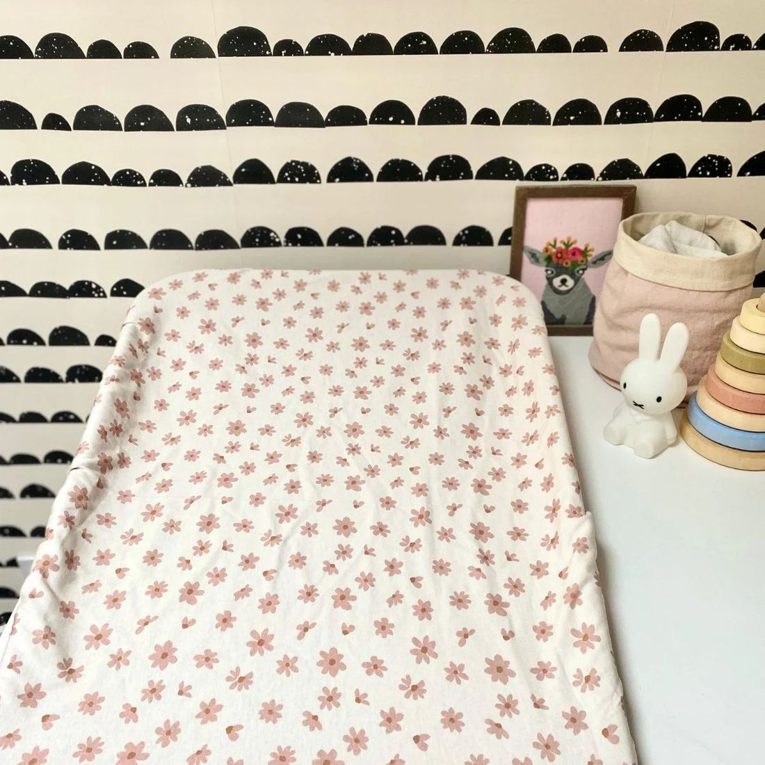 Housse matelas à langer Blossom (Mezamé Paris) - Image 1