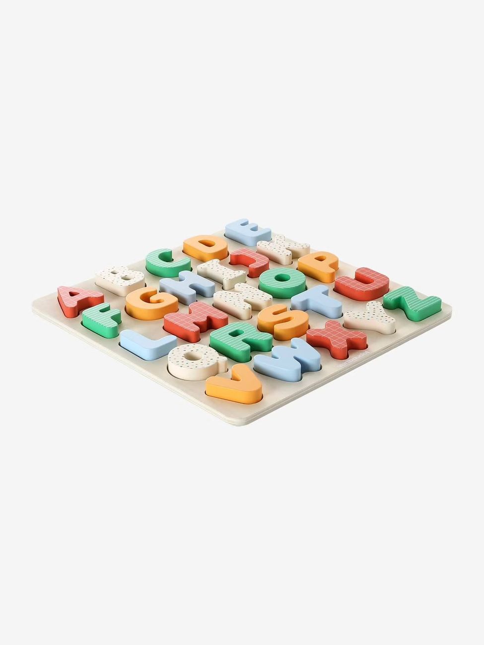Puzzle alphabet à encastrer en bois FSC® rouge (Vertbaudet) - Image 2