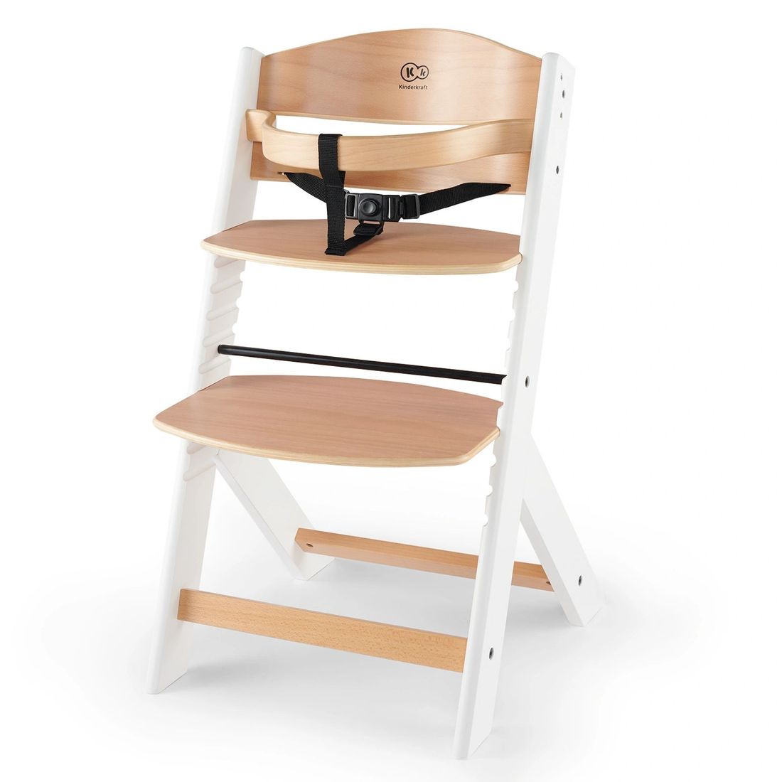 Chaise haute ENOCK bois blanc (Kinderkraft) - Image 3