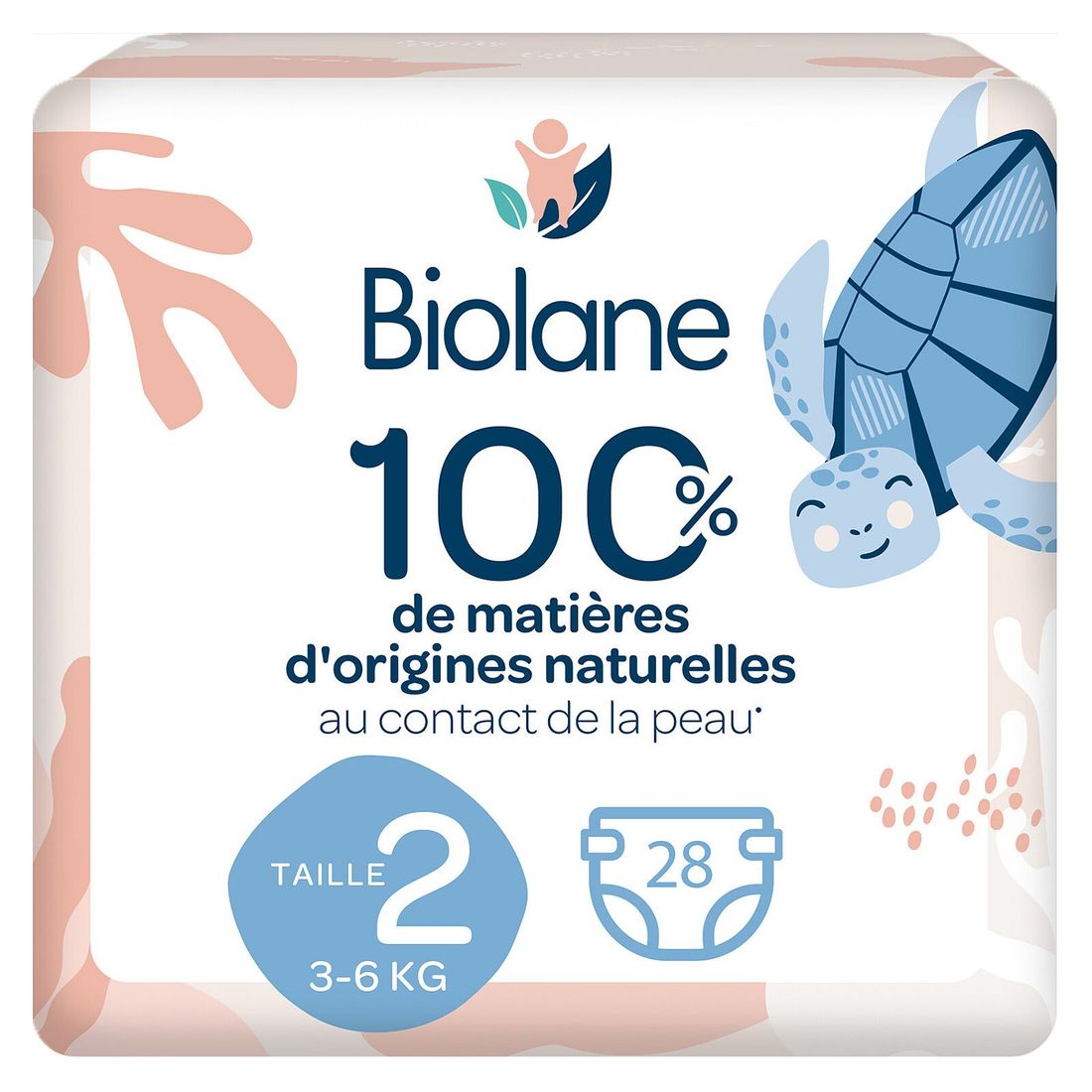 Lot de 28 Couches Ecologiques - T2 (Biolane) - Couverture