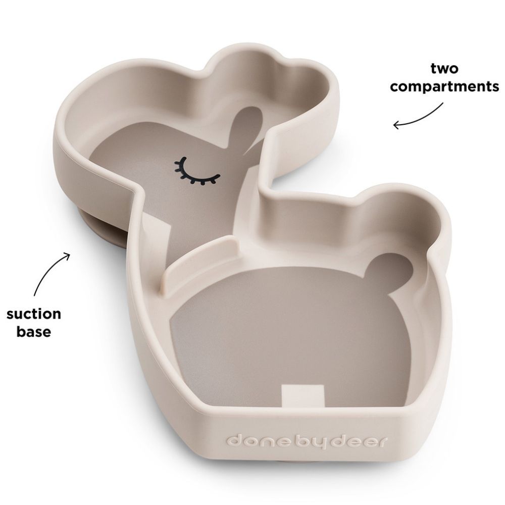 Assiette en silicone avec ventouse Lalee Sable (Done by deer) - Image 9