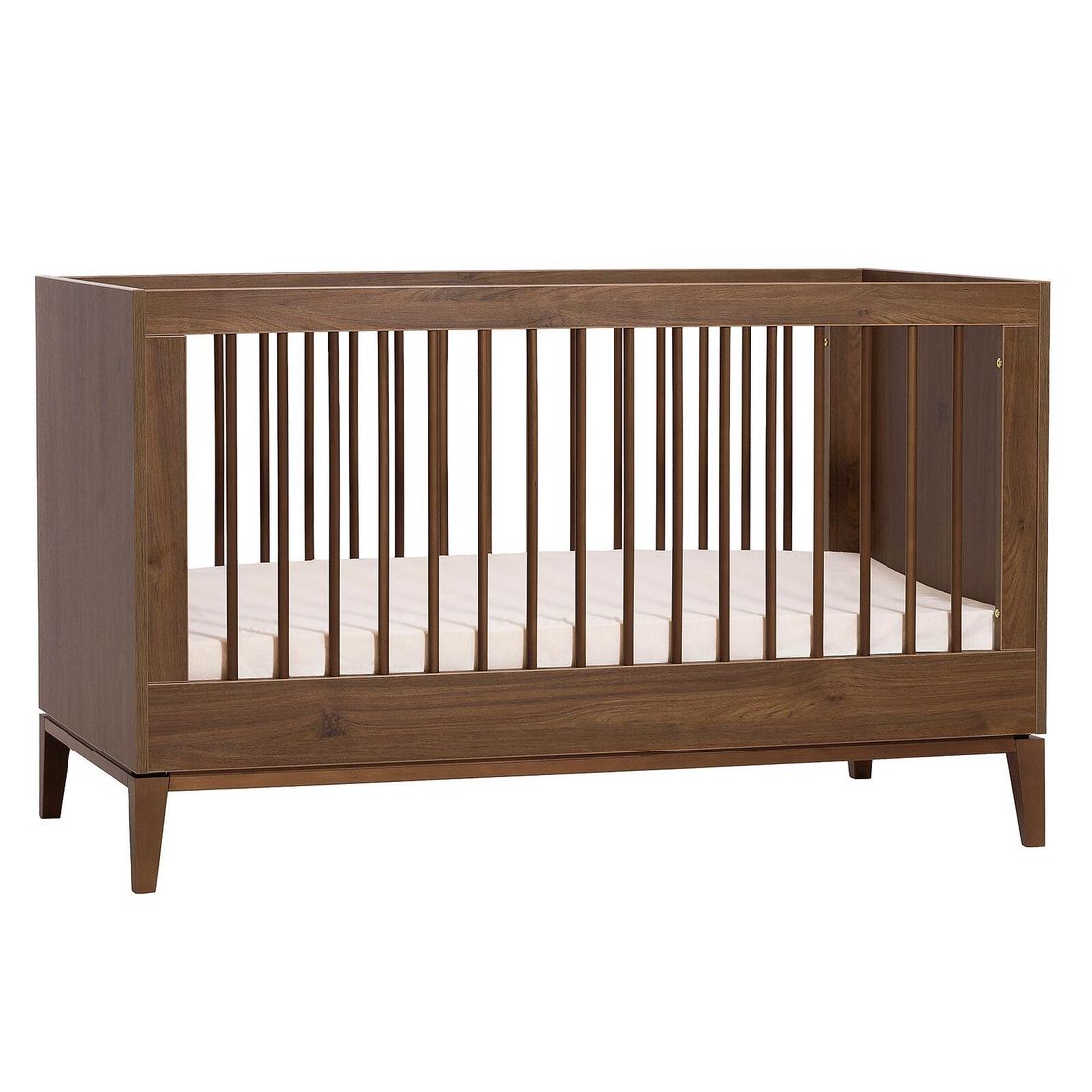 Lit Bébé Evolutif Milan Noyer - 140 x 70 cm (Nina Bien) - Image 1