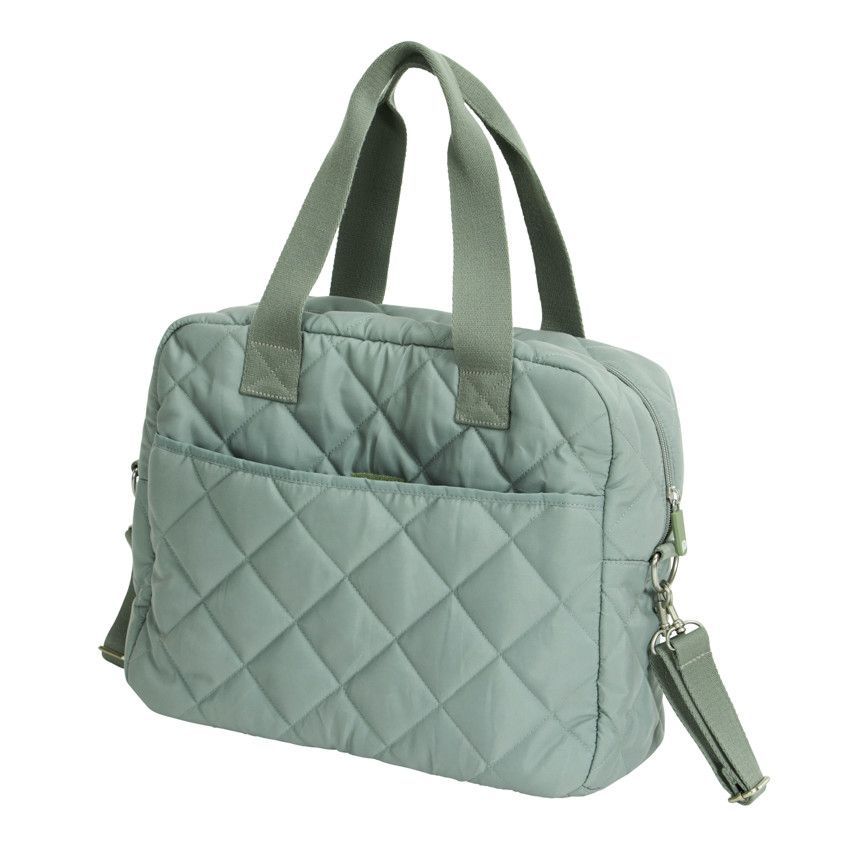 Sac à langer avec tapis matelassé Stockholm vert - Vert (Prémaman) - Image 2