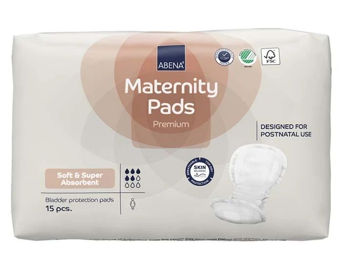Serviette Post Partum - Paquet de 15 (Abena) - Image 1