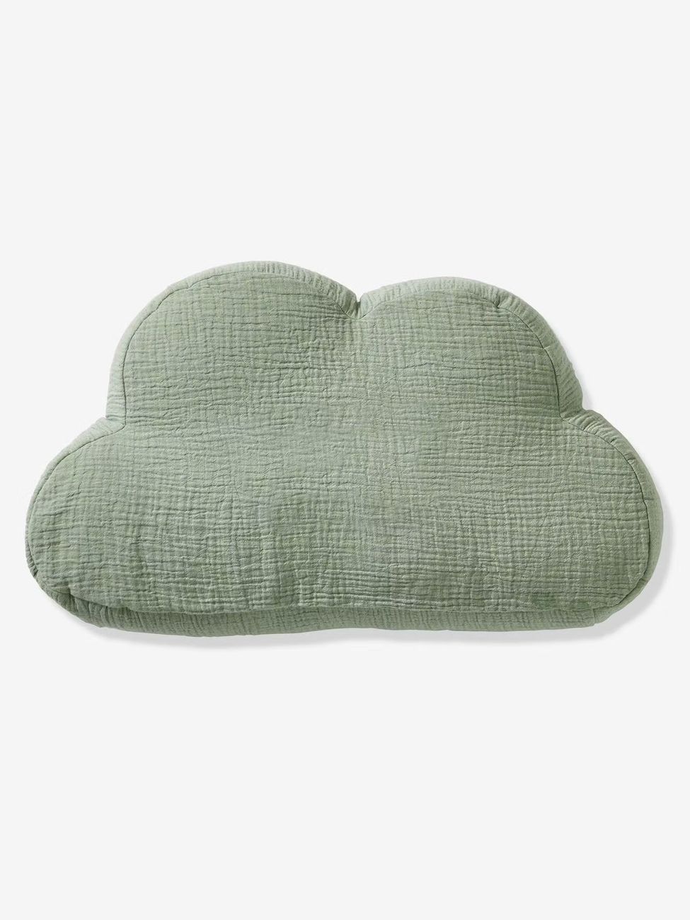 Coussin nuage en gaze de coton personnalisable vert sauge (Vertbaudet) - Image 1