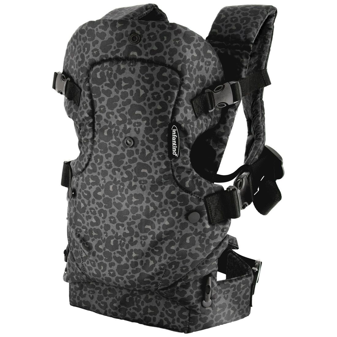 Porte bébé Flip 4 en 1 Black Leopard (Infantino) - Couverture
