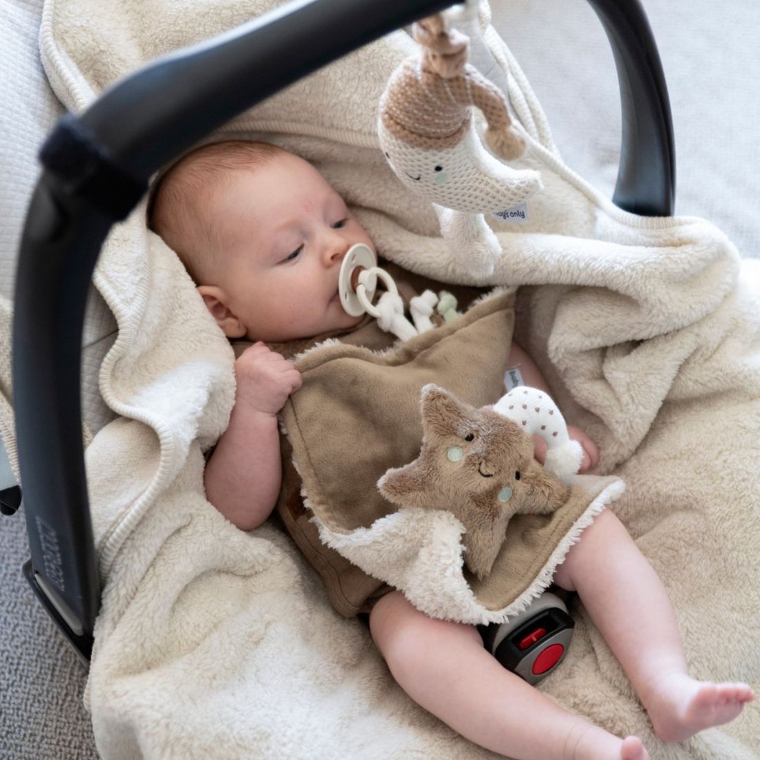 Doudou attache sucette Heaven Clay-Warm Linen (Baby's Only) - Image 6
