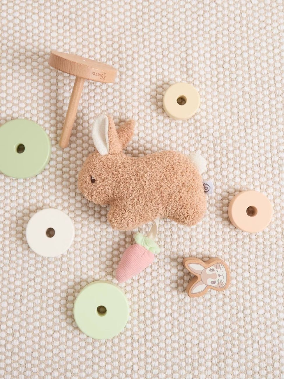 Peluche Lapin Fine En Bouclé – 20 Cm Lapin Fine (Bieco) - Image 3