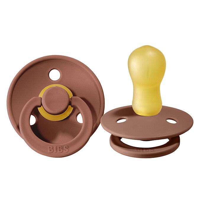 Lot de 2 Sucettes Rondes Colour Woodchuck & Blush - 18 Mois + (Bibs) - Image 1
