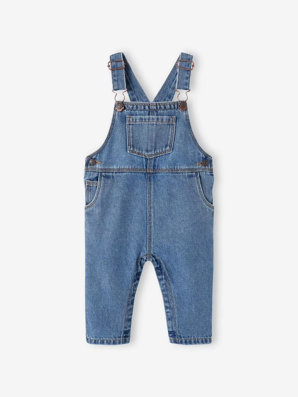Salopette bébé en denim stone (Vertbaudet) - Couverture