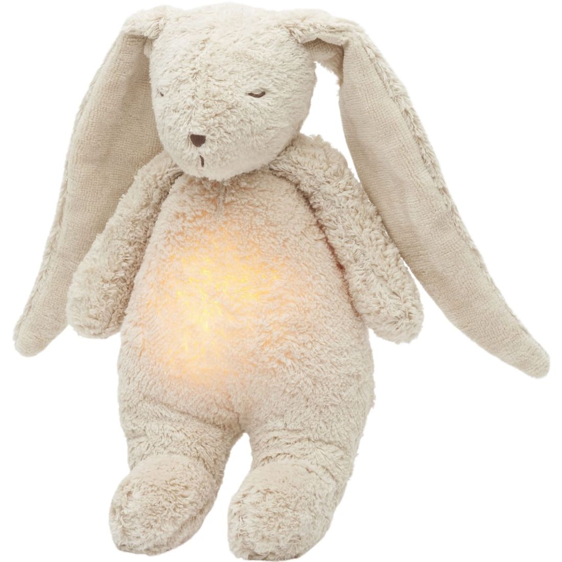 Peluche veilleuse lapin nature bio avec sons & lumières sable 2.0 (Moonie) - Image 6