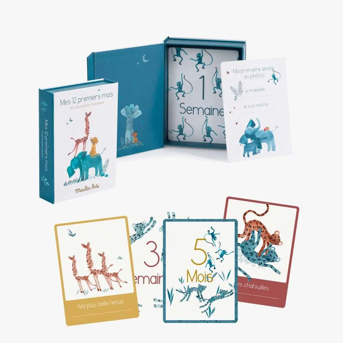 Cartes Mes 12 premiers mois (30 cartes) (Moulin Roty) - Couverture