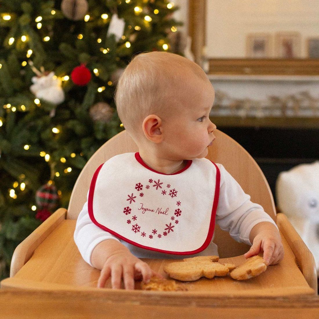 Lot de 2 bavoirs premier âge Noël (Trois Kilos Sept) - Image 4