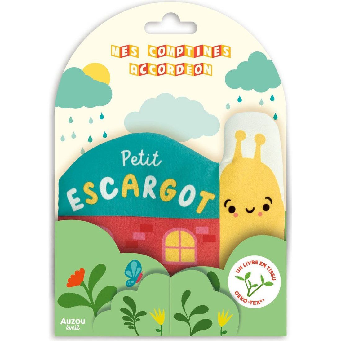 Livre en tissu Comptines accordéon - Petit escargot (Auzou Editions) - Image 1