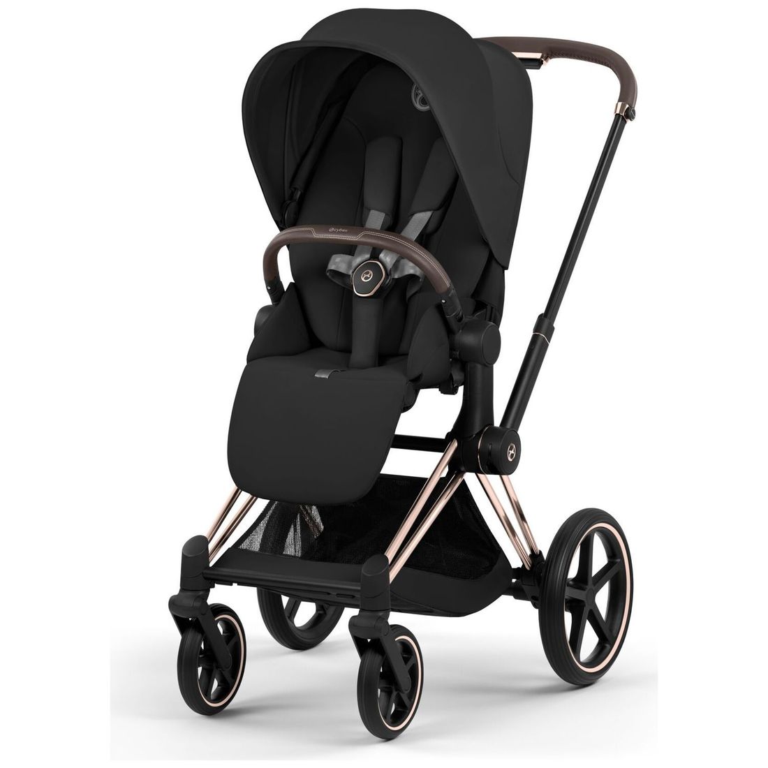Duo PRIAM 2026 Poussette tout-terrain avec nacelle pliable et Châssis Rose Gold Sepia Black (Cybex) - Image 6