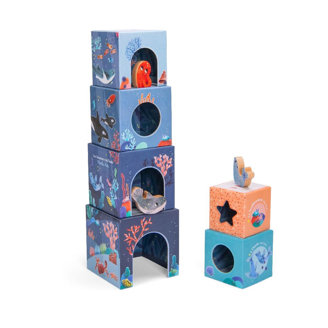 Cubes empilables (Moulin Roty) - Couverture
